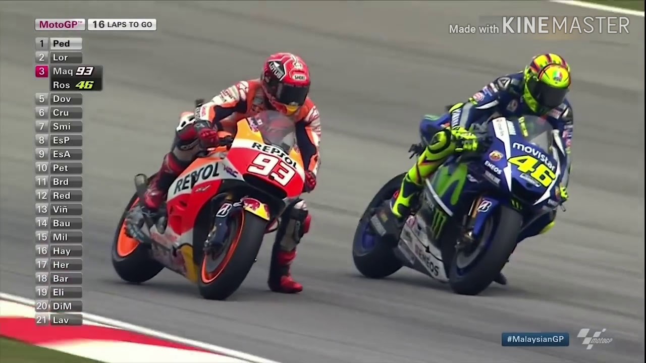 Valentino Rossi Vs Marquez 2015 (Video Balap MotoGP Youtube)