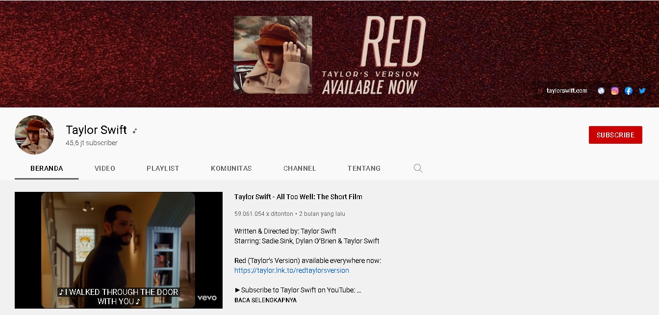 Taylor Swift Official Youtube Channel (Music, Audio, Lyrics, Karaoke) Videos