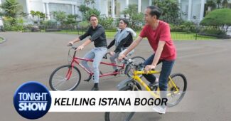 Asyiknya Vincent Desta Santai Bareng Presiden Jokowi